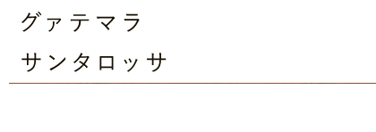 グァテマラ サンタロッサ