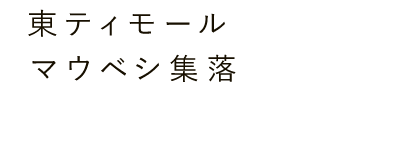 東ティモール マウベシ集落